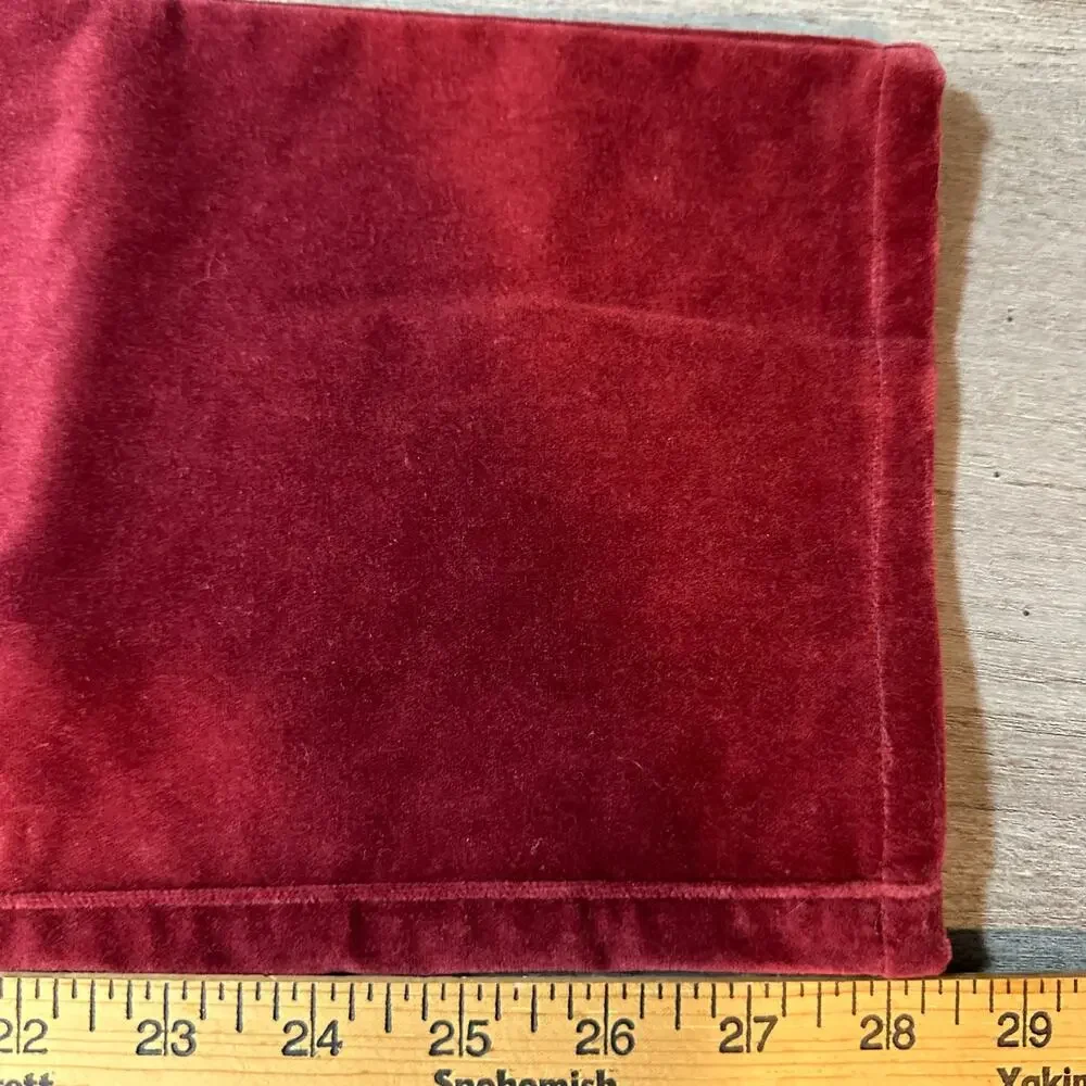 Soft Surroundings Blakely Velveteen Pants Red Size 8 Holiday Party